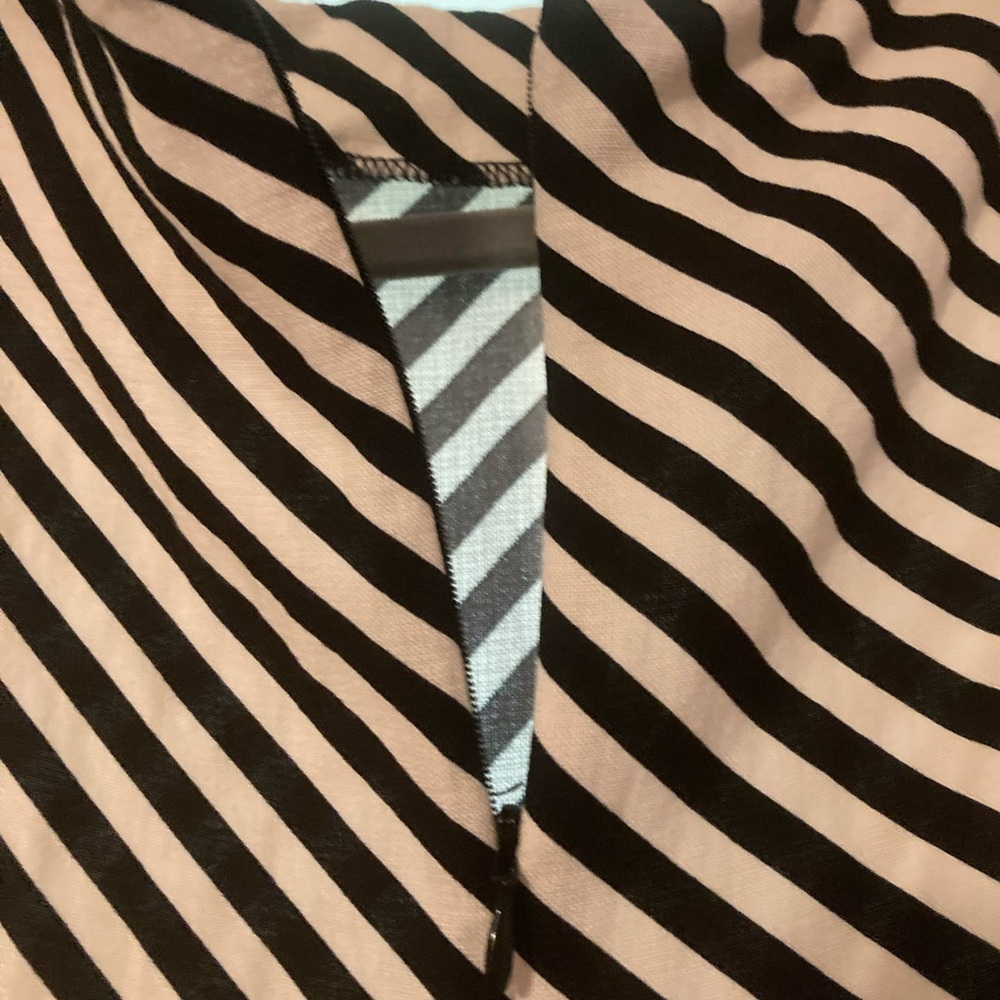 H&M Black and White Striped Dress with Dolman Sleeves - Picture 3 of 7